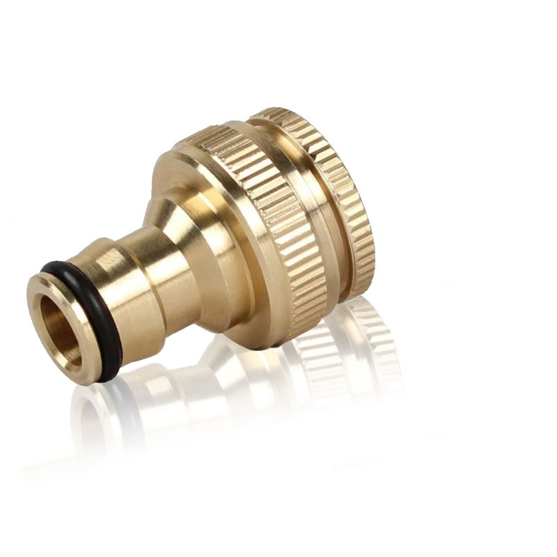 LSP116 Solid brass Garden Hose Fittings Connectors Adapter Heavy Duty Repair Faucet Leader Couple Dual Water Hose Connector