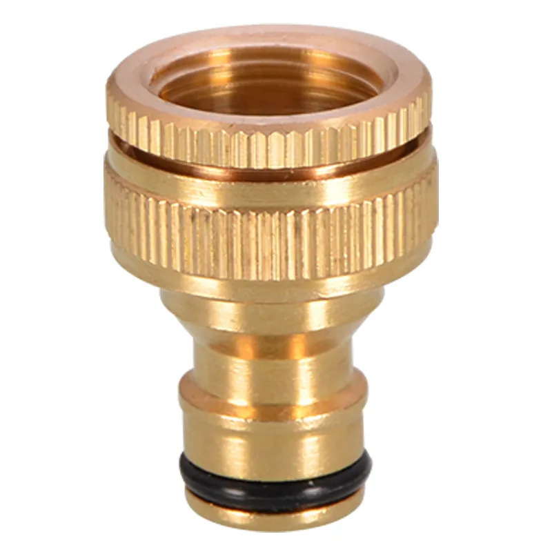 LSP116 Solid brass Garden Hose Fittings Connectors Adapter Heavy Duty Repair Faucet Leader Couple Dual Water Hose Connector