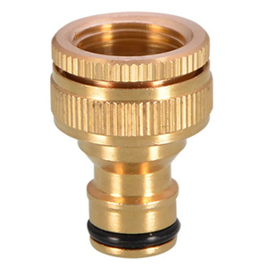 LSP116 Solid brass Garden Hose Fittings Connectors Adapter Heavy Duty Repair Faucet Leader Couple Dual Water Hose Connector