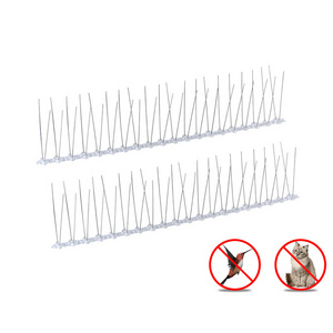 DD991  Small Birds Cat Pigeons Strips Cover Metal Defender Anti Bird Repellent Spike Nest Deterrent Stainless Steel Bird Spikes