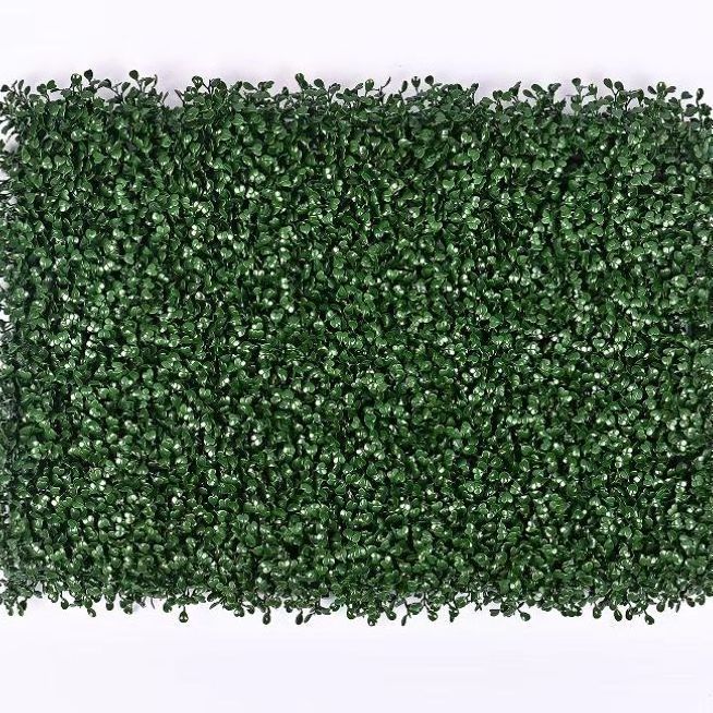 DD2048  UV Protection Interlocking Boxwood Wall Panels Decor Synthetic Fake Grass Backdrop Greenery Artificial Grass Wall Panels