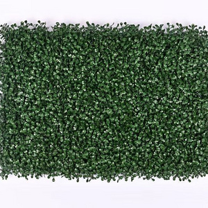 DD2048  UV Protection Interlocking Boxwood Wall Panels Decor Synthetic Fake Grass Backdrop Greenery Artificial Grass Wall Panels