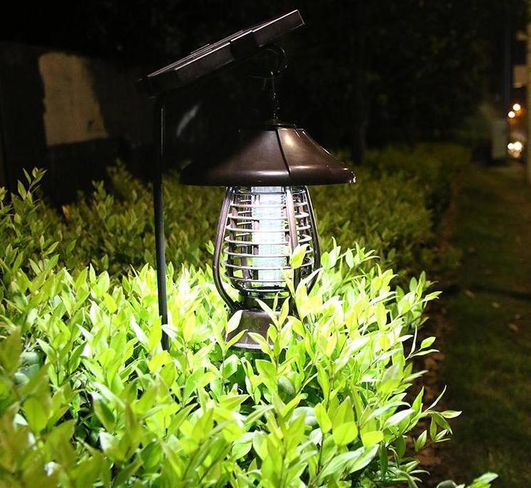 DD2859      Repellent Mosquito Light Waterproof Outdoor Mosquito Lamp Garden Patio Solar Bug Zapper Fly Killer