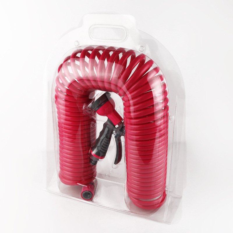 LSP99 20Ft Coil Garden Hoses Expandable Perfect RV Wash Water Hose Connectors Recoil Spring Washdown Coil Water Hose