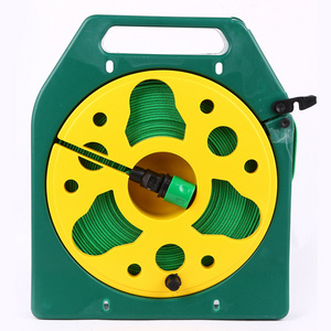 DD1355  Adjustable Reel Storage Rack Garden Hose Lock Portable Retractable Rewind Car Washing Nozzle Hose Reel