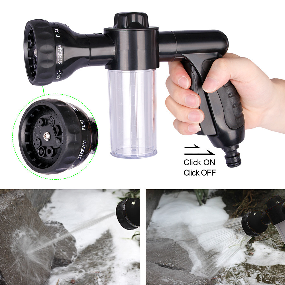 DD2829    Sprayer Nozzles Soap Dispenser Bottle Foam Garden Plants Watering Pet Washing Car set Hose Nozzle Cannon Washing Kit