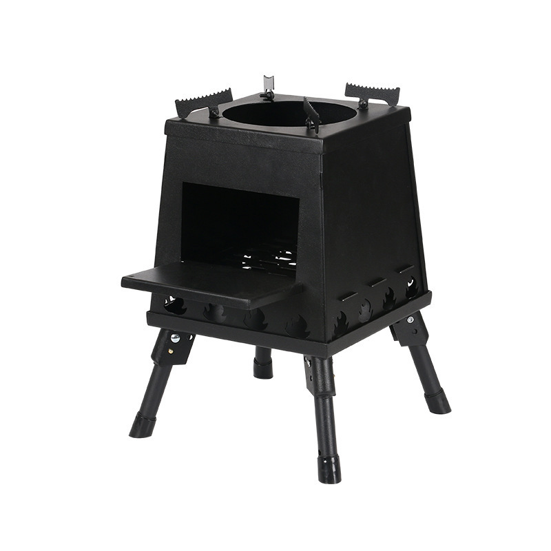 DLL641 Outdoor Wood Pellet Stove Heater Portable Outdoor Mini Wood Stove Smokeless Fire Pits