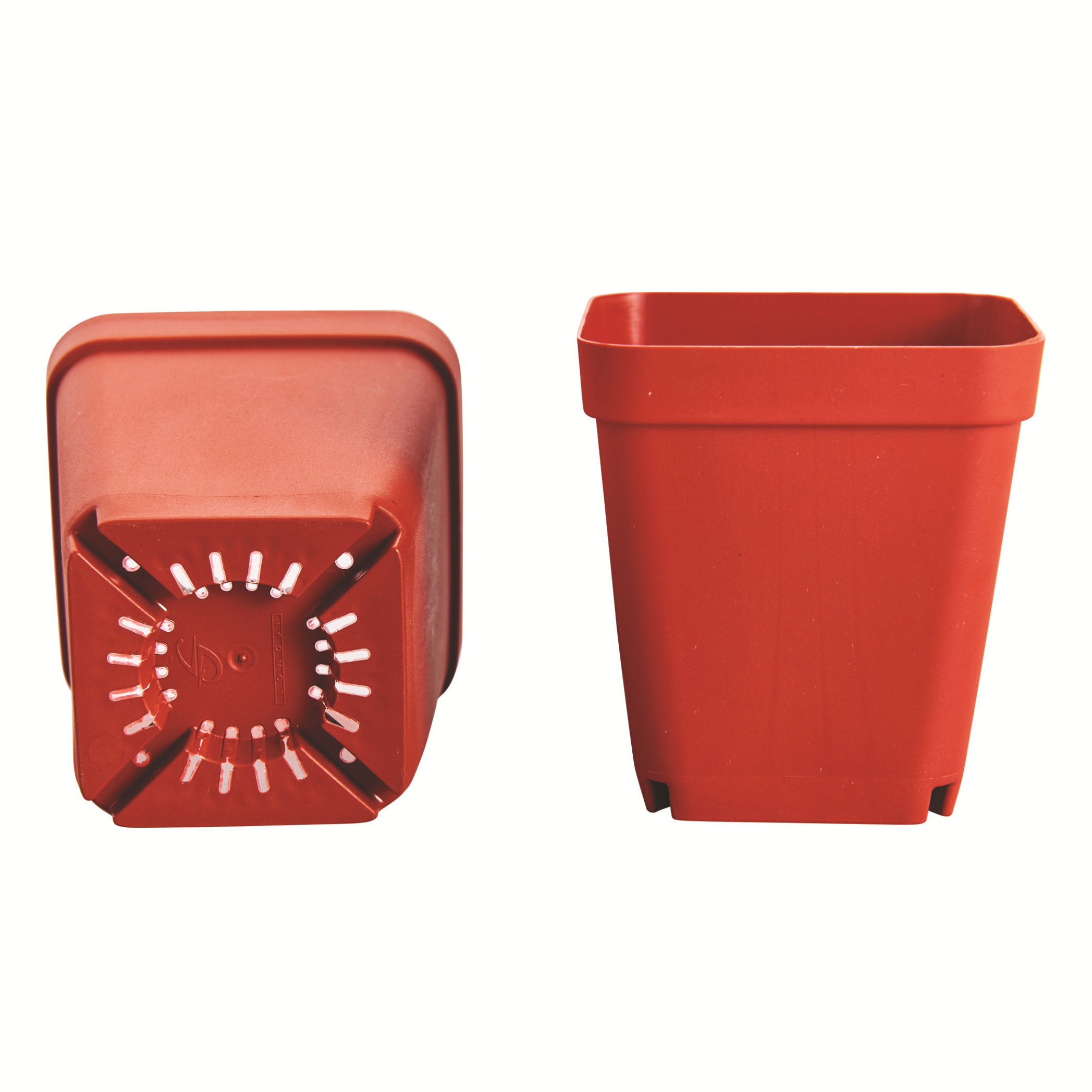 DD2298  Gardening Containers with Drainage Holes Plastic Small Colorful Seed Starting Flower Pot Square Succulent Planter