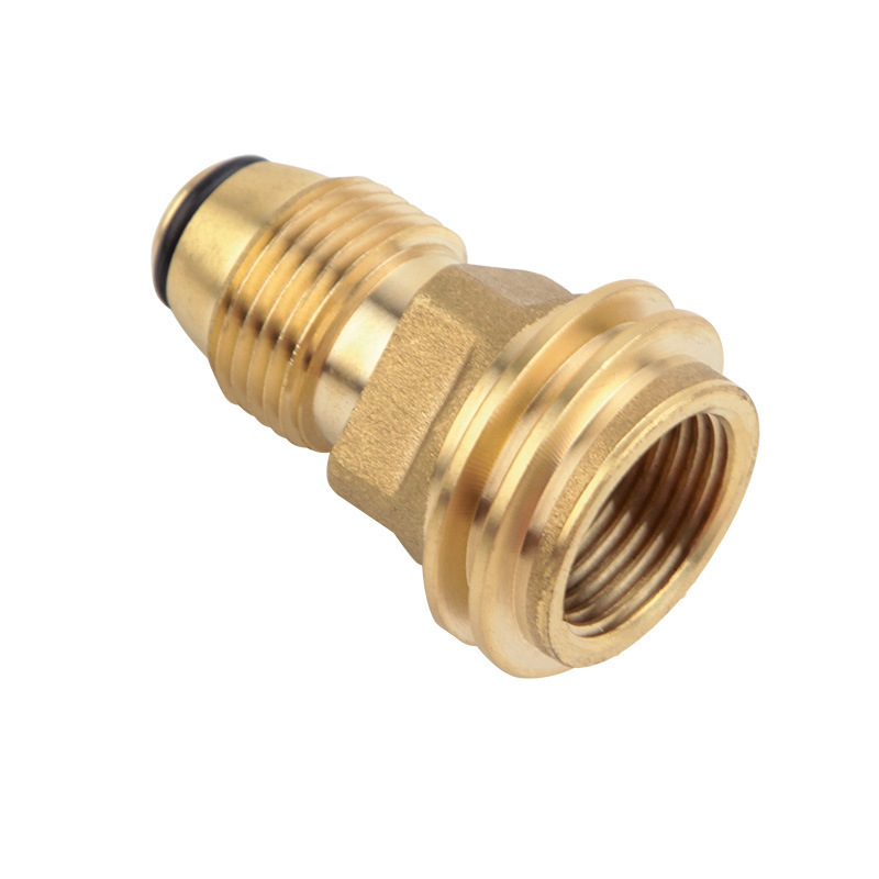 LSP117 Propane Gas Brass Tube Tee Adapter for RV or Motorhome Flare Fittings Union Gas Quick Connector Coupling Gas Adapter