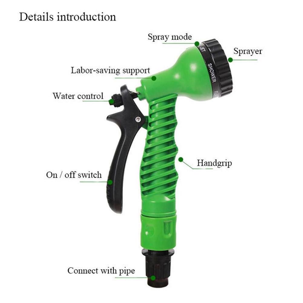 DD877  25ft 50ft 75ft 100ft 150ft American Standard expandable Hose Gun Nozzle Expanding Pipe Water Sprayer Home Garden Hose