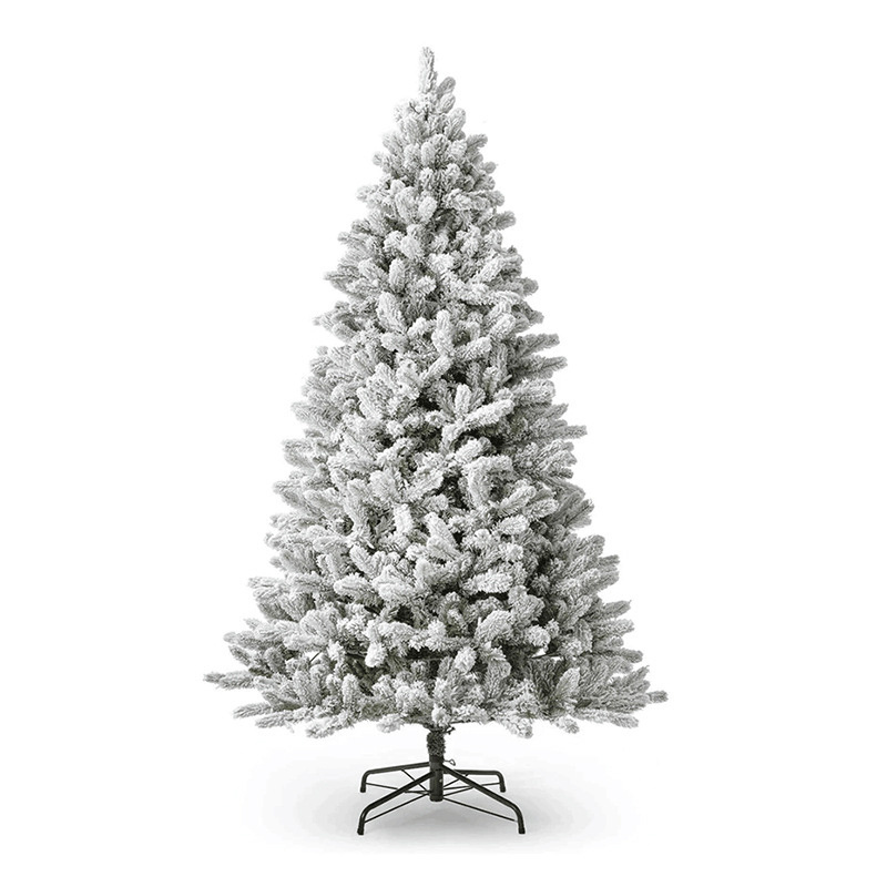 DD2097  Home Office Party Decoration White Fake Holiday Christmas Pine Trees Flocked Xmas Giant Artificial Christmas Snow Tree