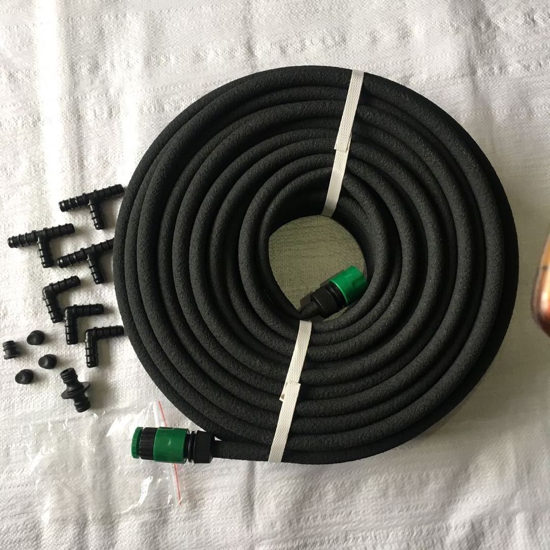 DD1694   Rubber 1/2' Automatic Water Saving Irrigation Pipe Kit Microporous Drip Porous Tubing Garden Beds Soaker Hose