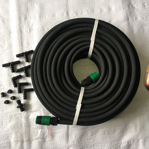 DD1694   Rubber 1/2' Automatic Water Saving Irrigation Pipe Kit Microporous Drip Porous Tubing Garden Beds Soaker Hose