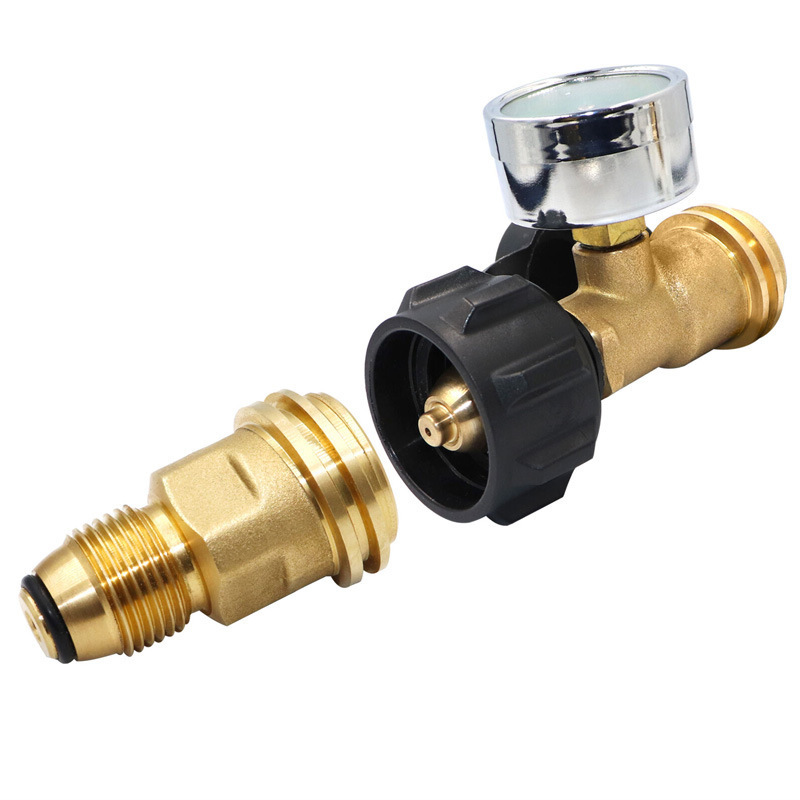 LSP117 Propane Gas Brass Tube Tee Adapter for RV or Motorhome Flare Fittings Union Gas Quick Connector Coupling Gas Adapter