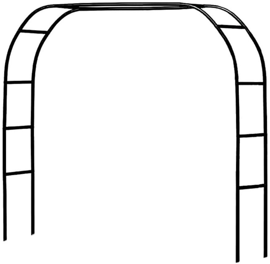 DD2608  7.5 Feet Wide Arched Door Climbing Plant Flower Pergola Wedding Party Garden Decoration Arch Metal Pergola Arbor