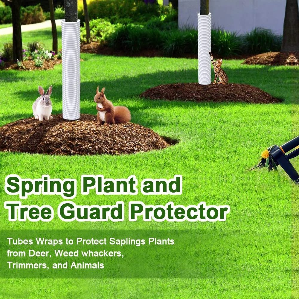 DD2302   Protect Tree Guard Tube Wraps Keep Warm Sleeve Sapling Prevent from Deer Damaged Spiral Tree Trunk Protector