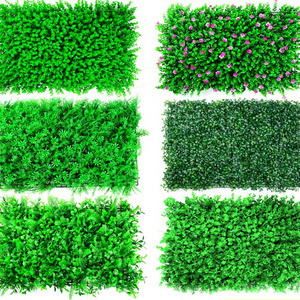 DLL647 Green Plant Wall Artificial Lawn Boxwood Hedge Garden Backyard Home Backdrop Decor Simulation Grass Outdoor Flower Wall