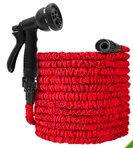 DD2040  New Red 25ft - 100ft Lightweight Nozzle Magic Garden Hoses for Washing Flexible Expandable Garden Hose Water Pipe