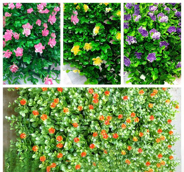 DLL668 Wedding Party Decoration Artificial Grass Boxwood Panels Faux Green Fence Hedge Backdrop Artificial Plant Grass Wall