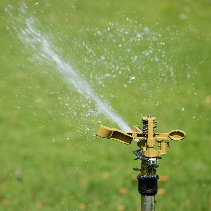 DLL508 Aluminum Alloy 360 Degree Rotary Garden Irrigation Sprinkler 3/4 Metal Brass Impact Water Sprinkler Nozzle Head