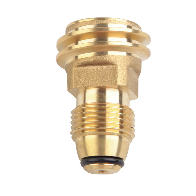 LSP117 Propane Gas Brass Tube Tee Adapter for RV or Motorhome Flare Fittings Union Gas Quick Connector Coupling Gas Adapter