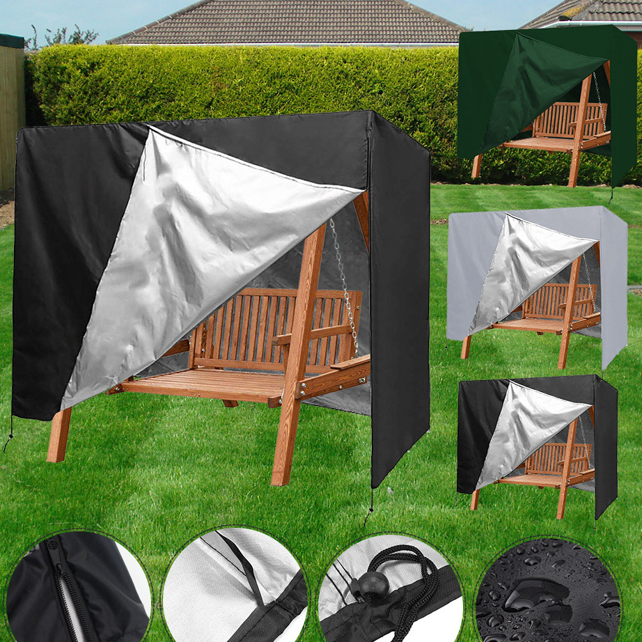 DD2159  Waterproof Outdoor Chair Seater Canopy for Outdoor Garden Furniture Glider UV Resistant Oxford Cloth Patio Swing Cover