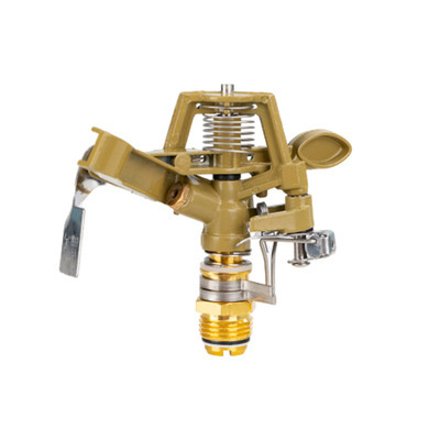 DLL508 Aluminum Alloy 360 Degree Rotary Garden Irrigation Sprinkler 3/4 Metal Brass Impact Water Sprinkler Nozzle Head