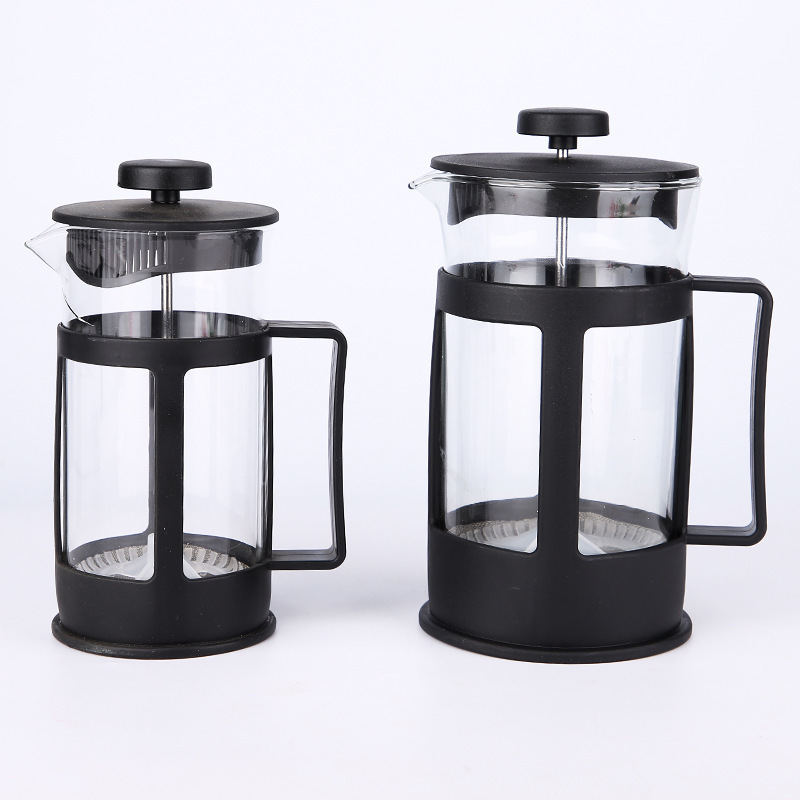 X017 350ml 600ml Coffee & Tea Sets Heat Resistant Borosilicate Glass Coffee Pot Percolator French Press Coffee Tea Maker