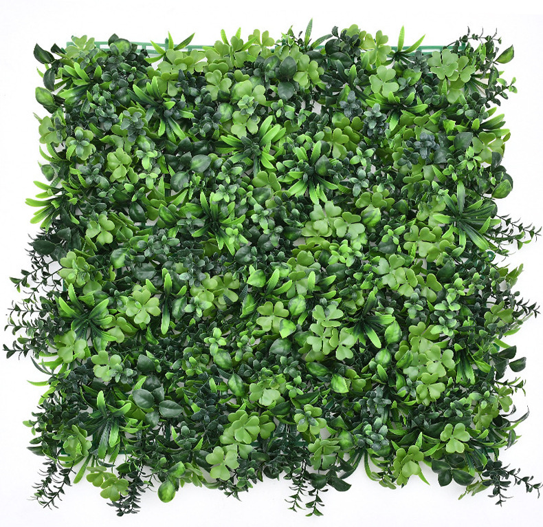 DLL670 50*50cm Artificial Green Wall Privacy Fence Wall Panel Boxwood Hedge Wall Panels Grass Backdrop with Sunproof Protection