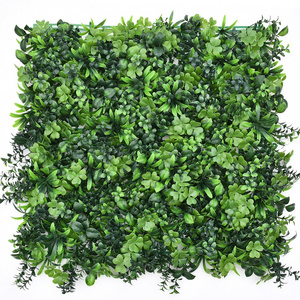 DLL670 50*50cm Artificial Green Wall Privacy Fence Wall Panel Boxwood Hedge Wall Panels Grass Backdrop with Sunproof Protection