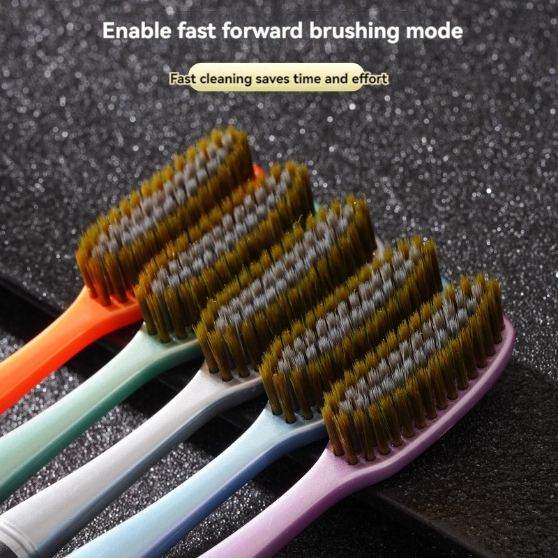 Spot extended extended brush head couple family soft hair long head adult toothbrush anti-slip handle household