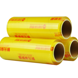 PVC stretch film for food jumbo roll plastic stretch film food wrap cling film supermarket packing food