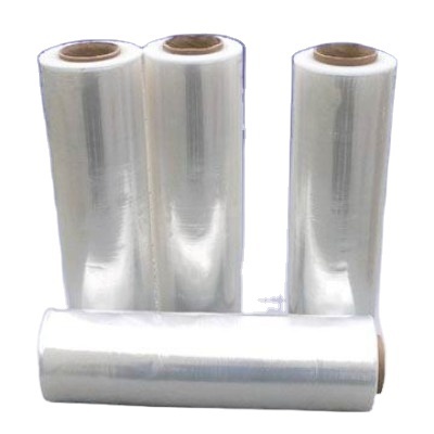 wrap film adhesive lldpe roll hand stretch film  Transparent Plastic Stretch Pe Cling Film