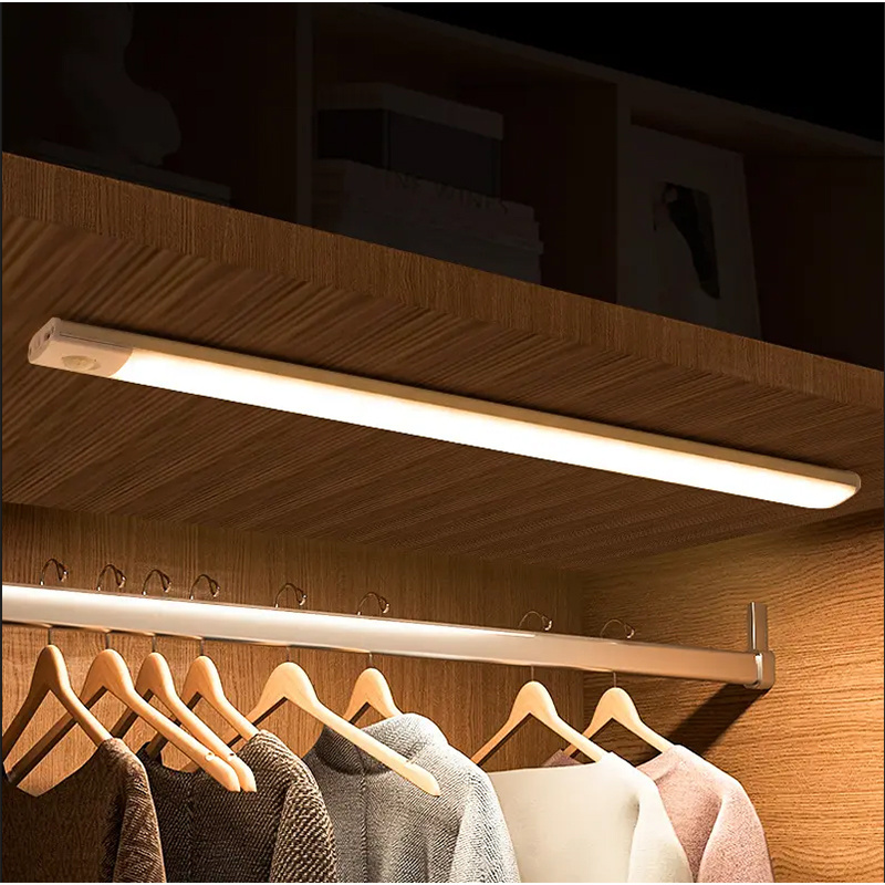 Rechargeable Motion Sensor Light Bed Lamp LED Under Cabinet Night Light For Closet Stairs Kitchen