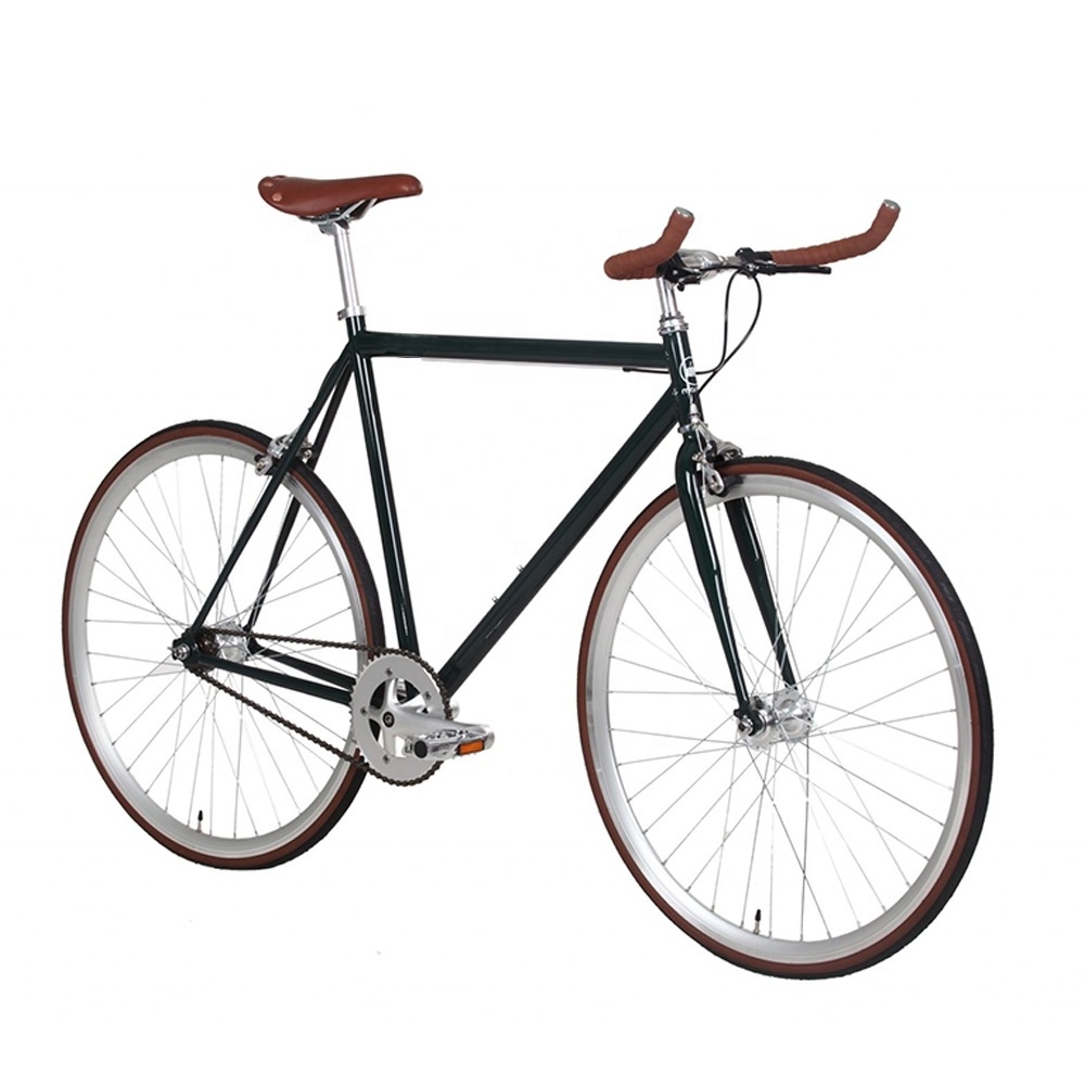 Classic vintage 54cm 700c bicycle fixed gear bike single speed fixie gear bicycle with brakes