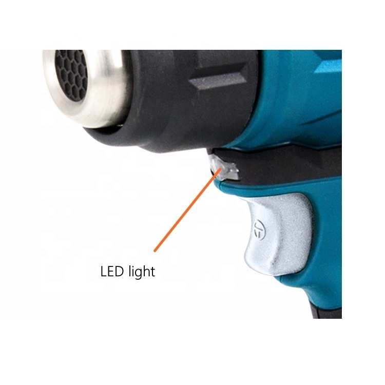 Fast Charging 18V Lithium Battery DC Motor Cordless Hot Air Welding Gun Blower Heat Gun Shrink Warp Tools model HG-L0118