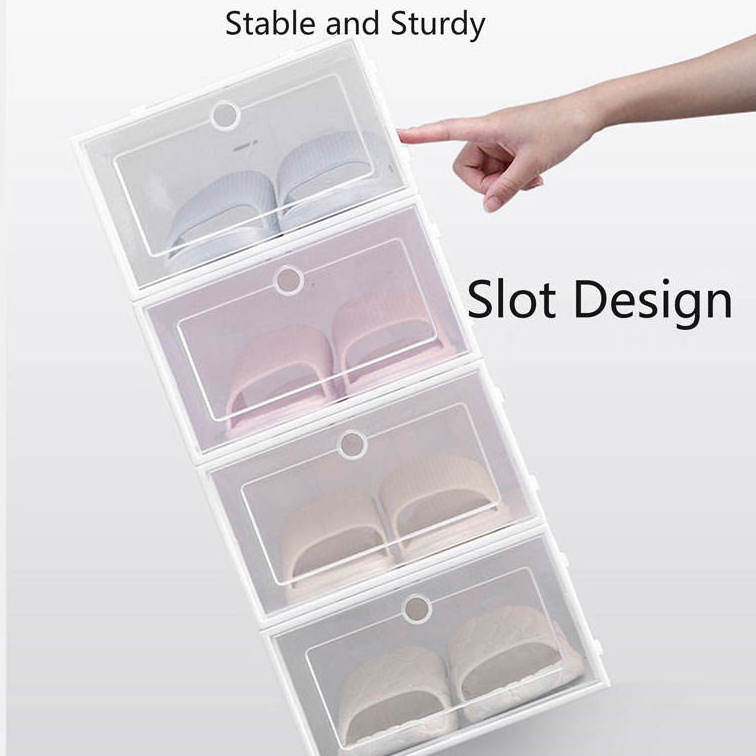 Foldable and Versatile Shoe Cubes for Sneakers Stackable Shoe Storage Organizers shoe boxes wholesale