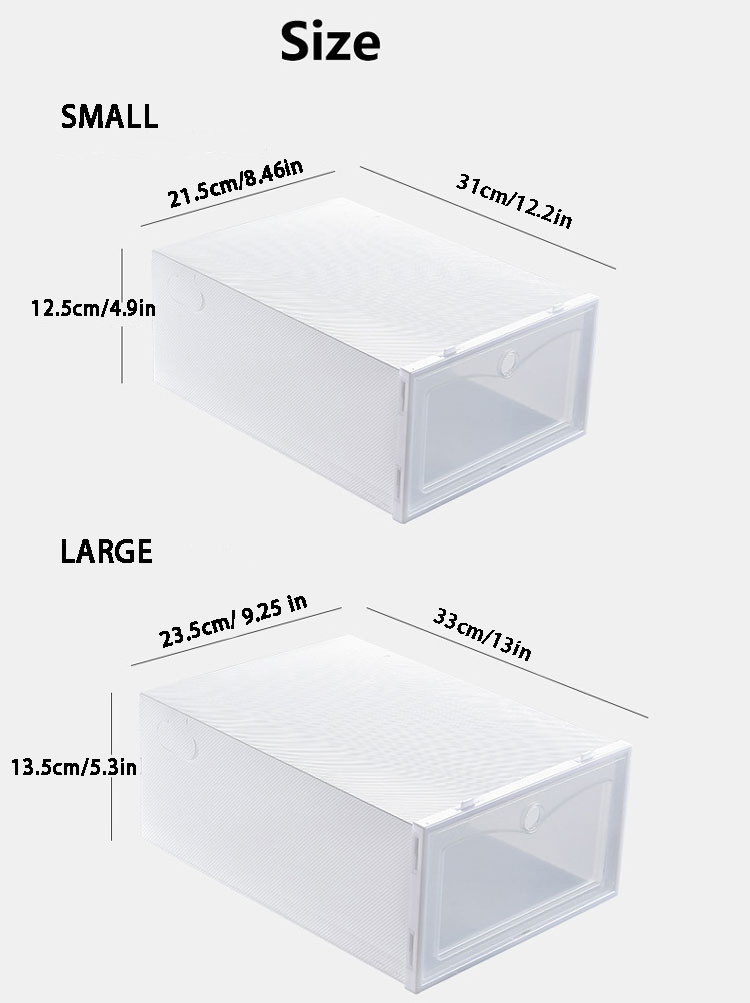 sneaker box led Transparent plastic sneaker Box Shoe Storage magnetic shoe storage men shoe box