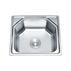 Classic Style  Portable  Single Bowl Farm House Kitchen Sink Smart 304 Stainless Steel Sliver Kitchen Sink