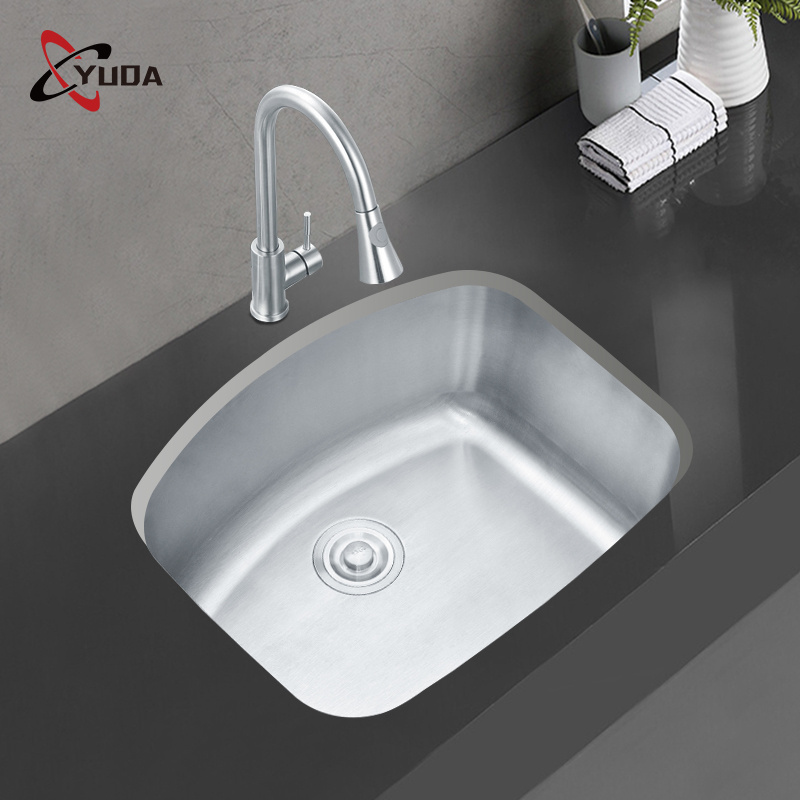 Stainless Steel Single Bowl Kitchen Sink Wash Basin Sink Farmhouse Kitchen Sinks For Home Restaurant