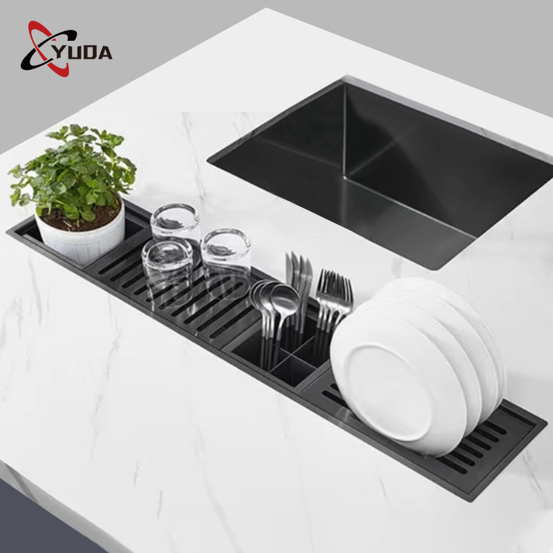 Stainless Steel 304 Especia Kitchen Sinks Handmade Single Bowl Silver Table Top Large Kitchen Sink