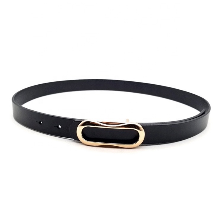 Moder custom plain women genuine leather belt supplier