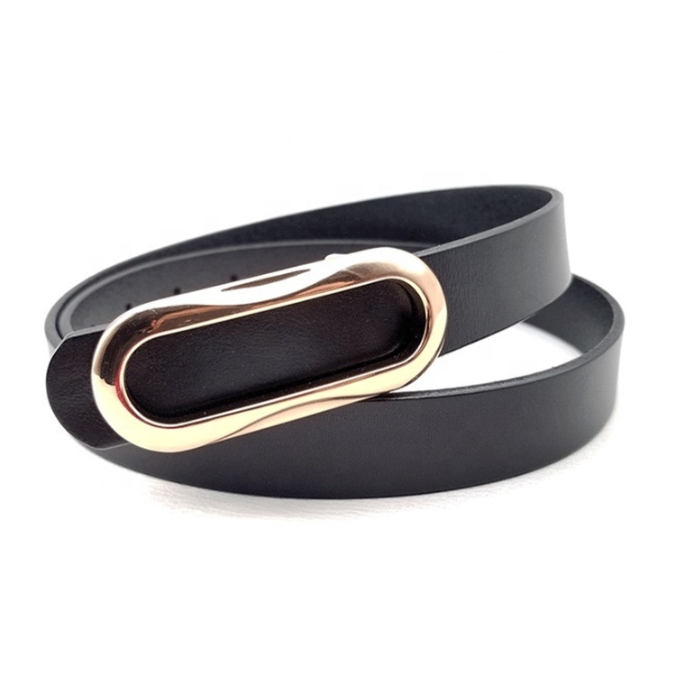 Moder custom plain women genuine leather belt supplier