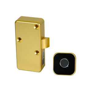 Minimalist design Zinc alloy fingerprint drawer lock,Keyless biometric wooden furniture electric cabinet lock