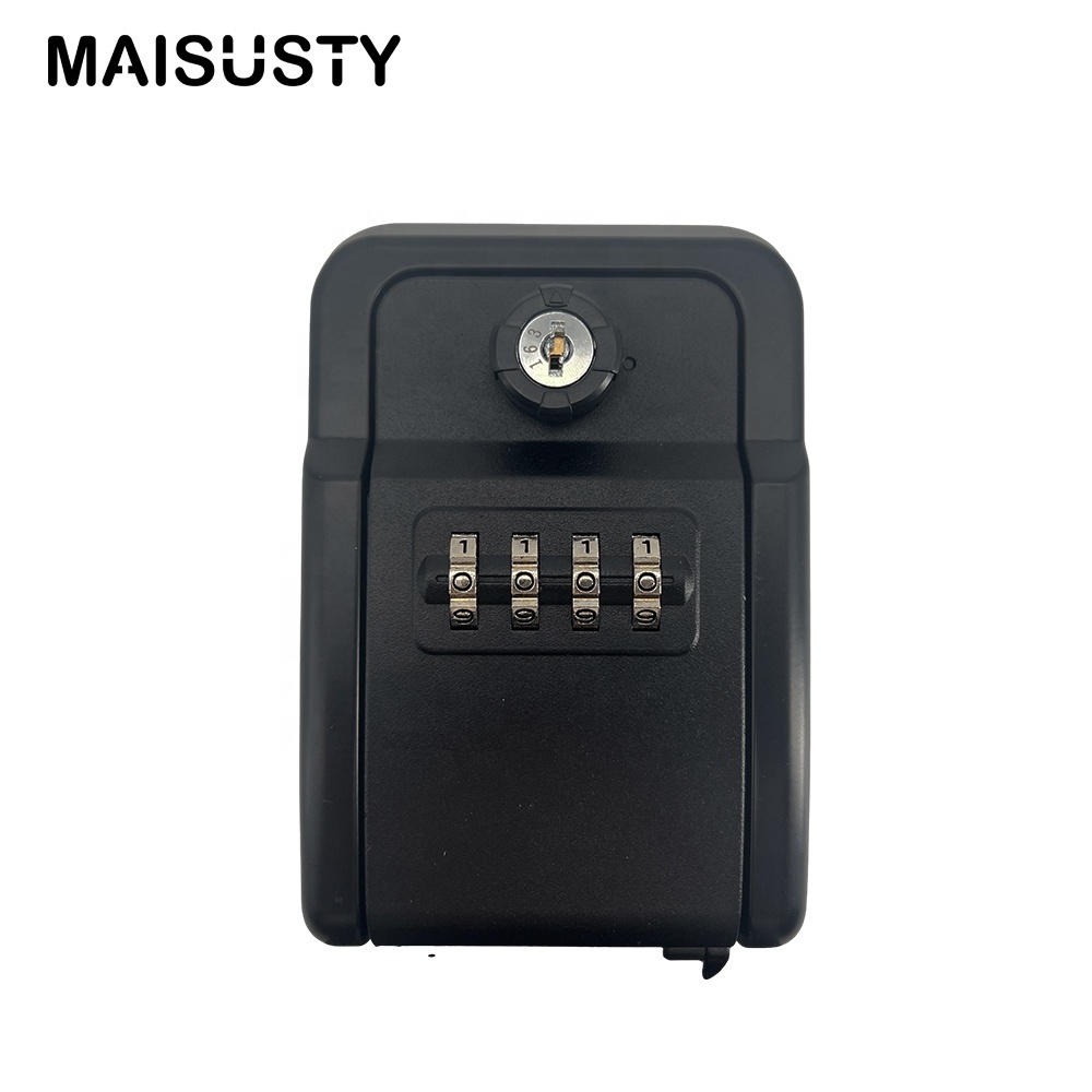 Car Window Key Lock Box Outdoor Portable Key Safe Storage Box Keyed Lock Metal Cabinet Steel Box Key Guard Car Window