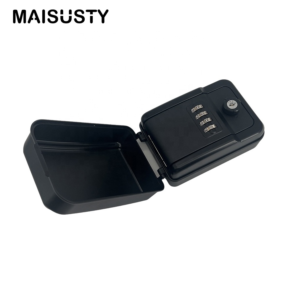 Car Window Key Lock Box Outdoor Portable Key Safe Storage Box Keyed Lock Metal Cabinet Steel Box Key Guard Car Window