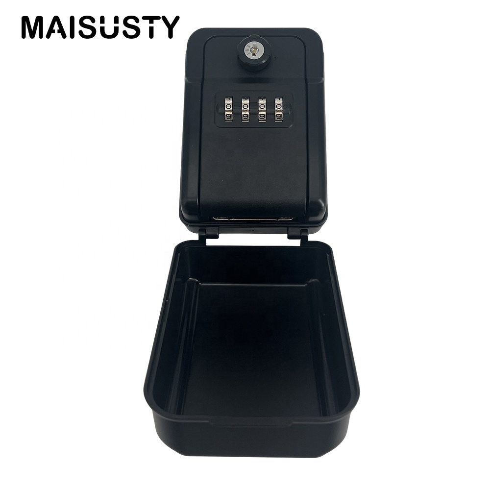 Car Window Key Lock Box Outdoor Portable Key Safe Storage Box Keyed Lock Metal Cabinet Steel Box Key Guard Car Window