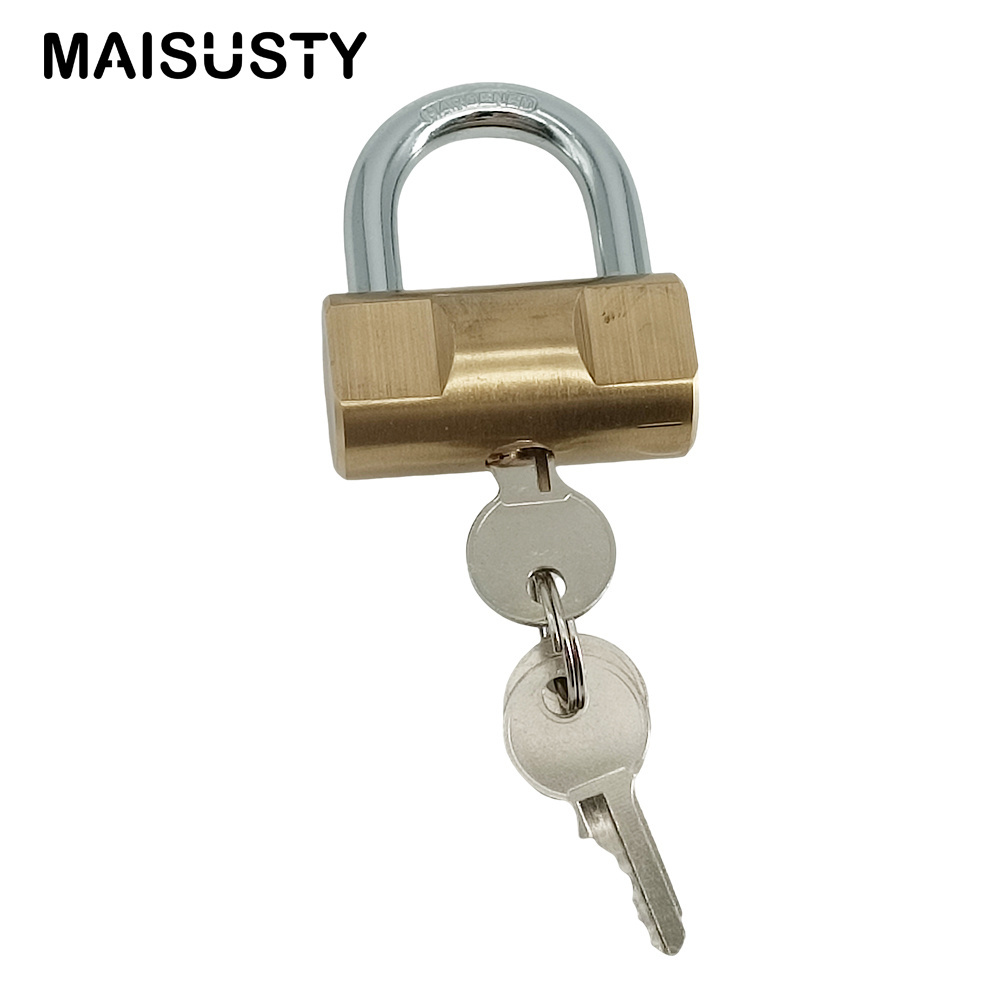 Warehouse Harden Steel Shackle 60mm Padlock Quality Locking Pad Lock Solid Hammer Shape Padlock