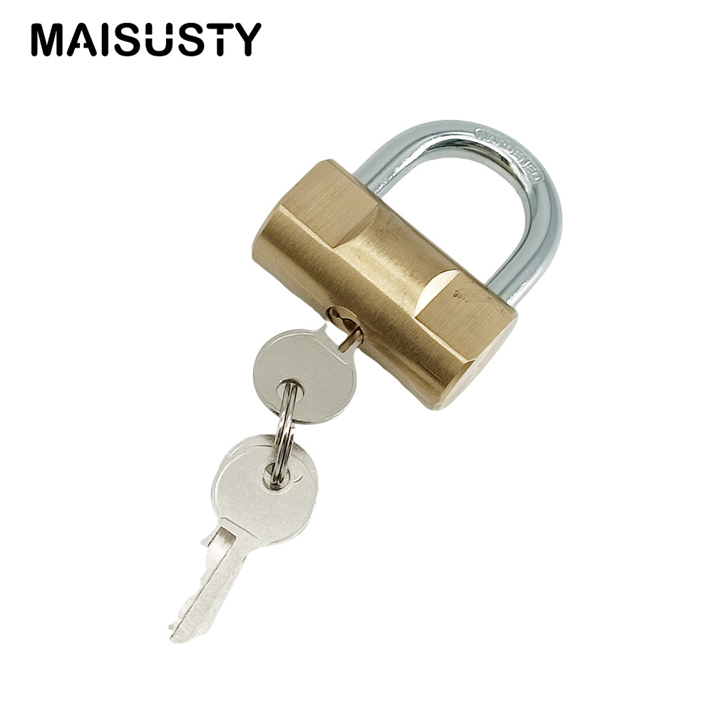 Warehouse Harden Steel Shackle 60mm Padlock Quality Locking Pad Lock Solid Hammer Shape Padlock