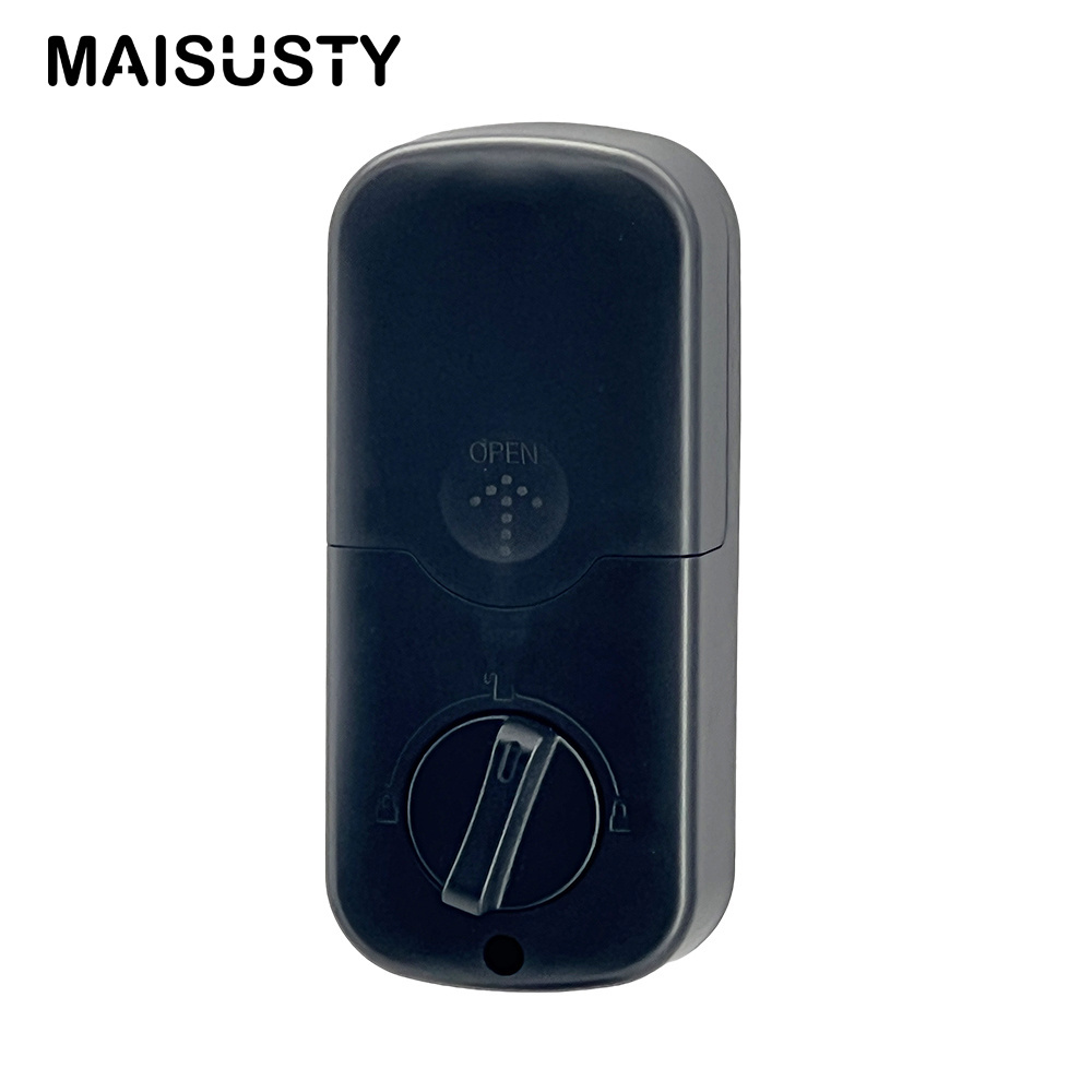 Password Button Locking Smart Door Lock,Convenient No Handle for Hotel Electronic Wood